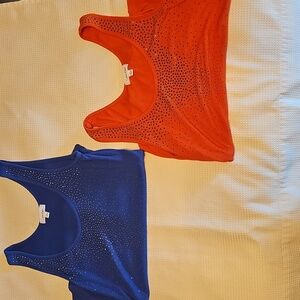 CALVIN KLEIN Bundle of 2 Studded Tank tops, Size Large